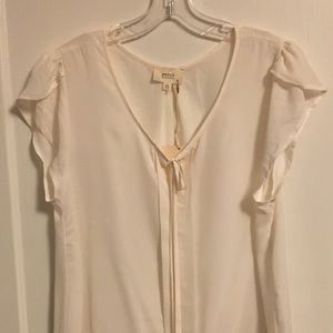 NWT Perch by Blu Pepper White Blouse 2XL ✨